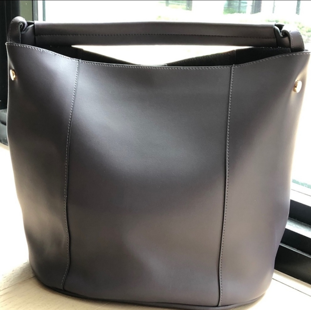 Grey Bucket Bag